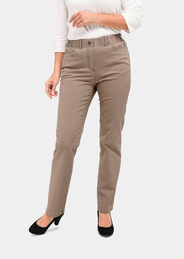 Klassieke jeans MARTHA met elastische tailleband
