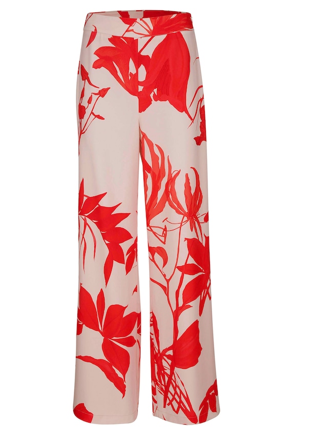 Hose mit floralem Print