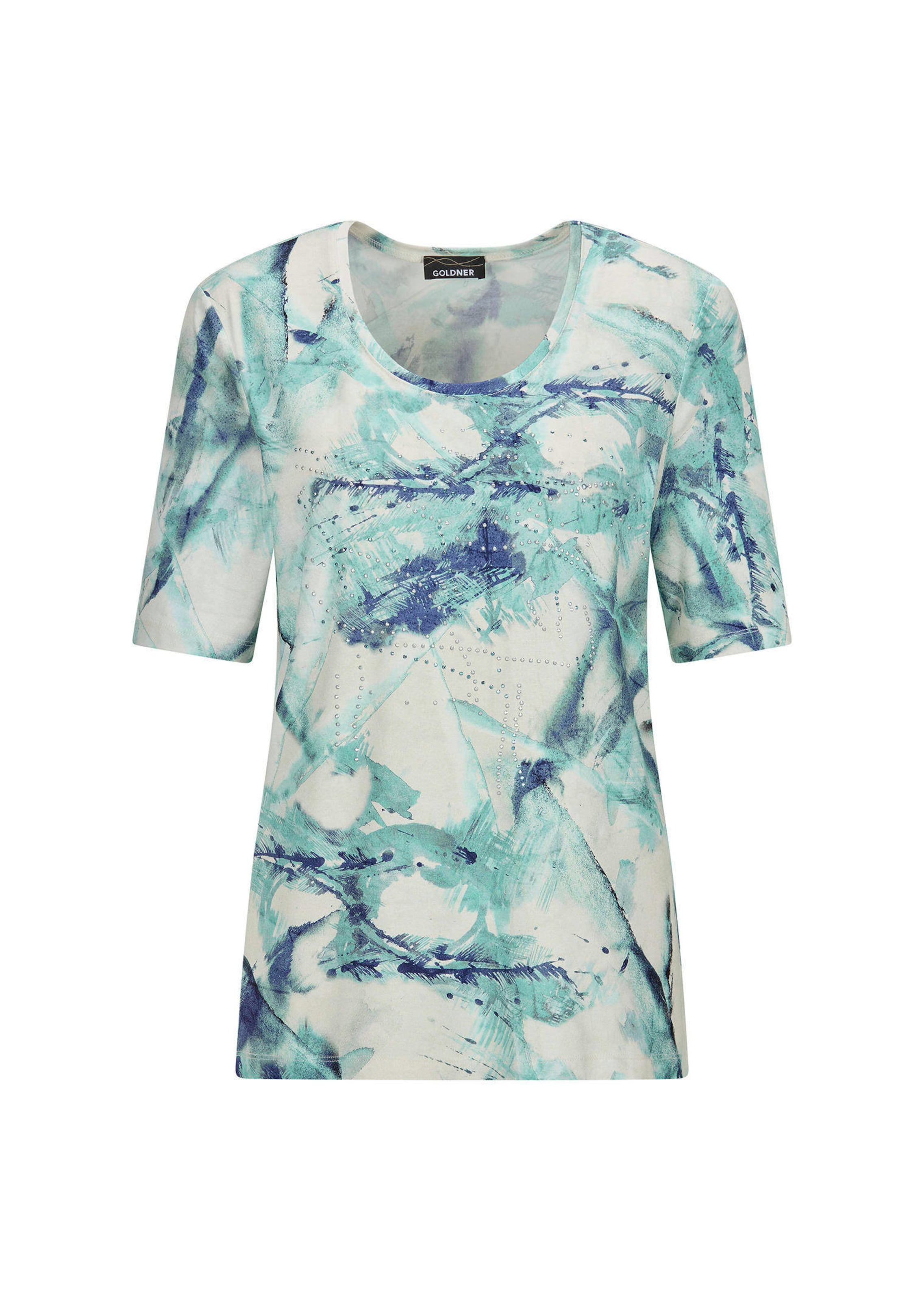 Jersey-Shirt mit Glitzersteinchen