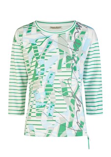 Baumwollshirt mit Tunnelzug am Saum thumbnail 6