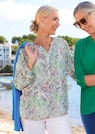 Gedessineerde blouse met unieke print thumbnail 7