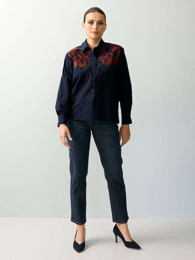 Hemdbluse mit Stickerei-Akzenten 6