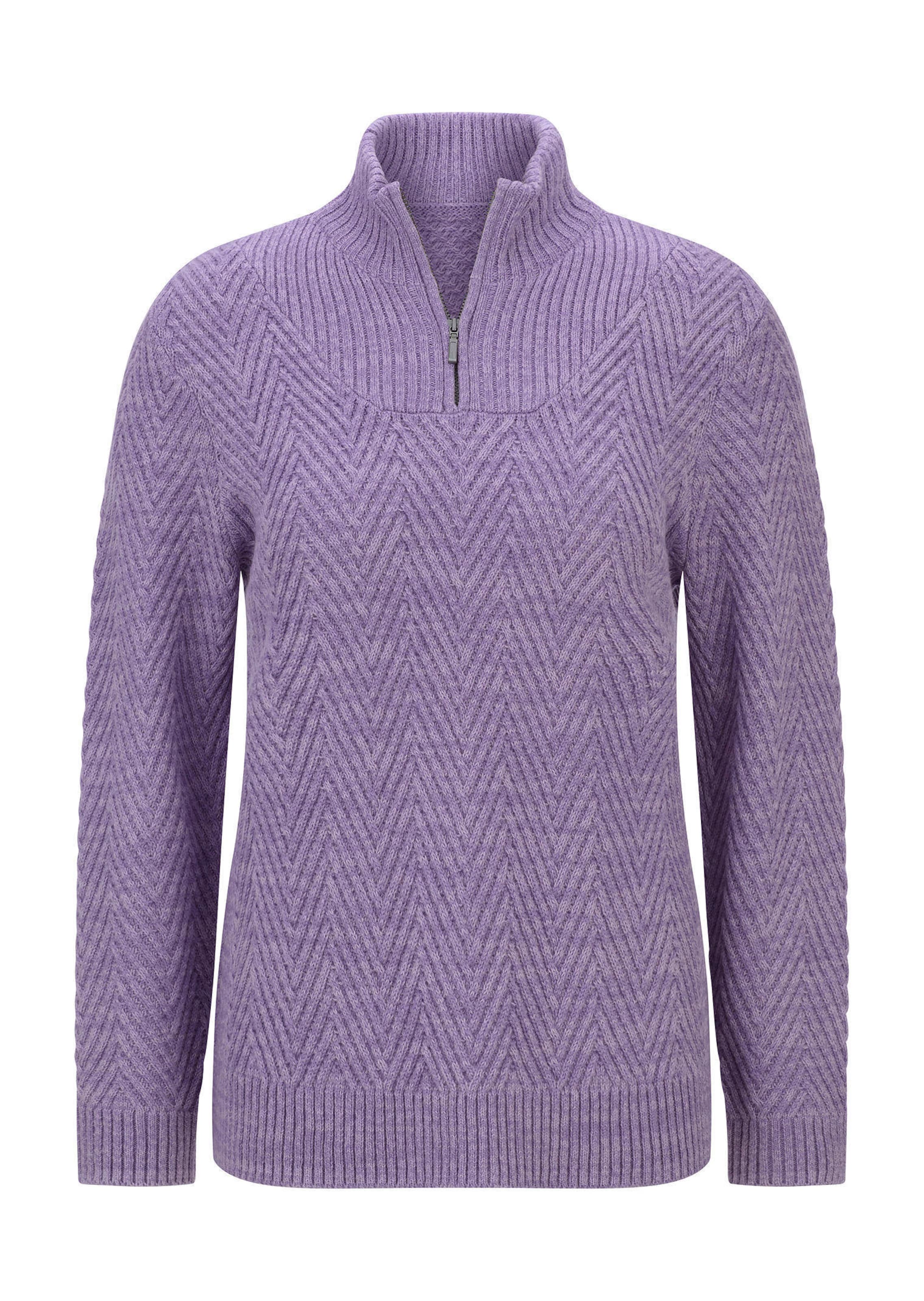 Tricot pullover met troyerkraag