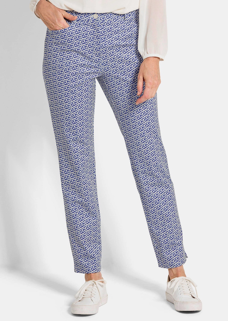 Pantalon imprimé LOUISA en matière scuba