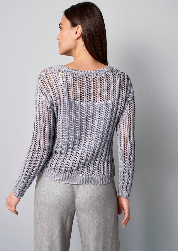 Pullover mit Lochstrickmuster 2