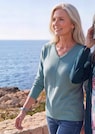 Pullover met een V-hals van COTTAMIRA thumbnail 6