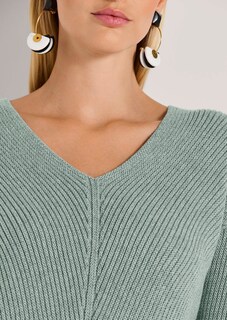 Langarm-Pullover mit V-Ausschnitt thumbnail 5
