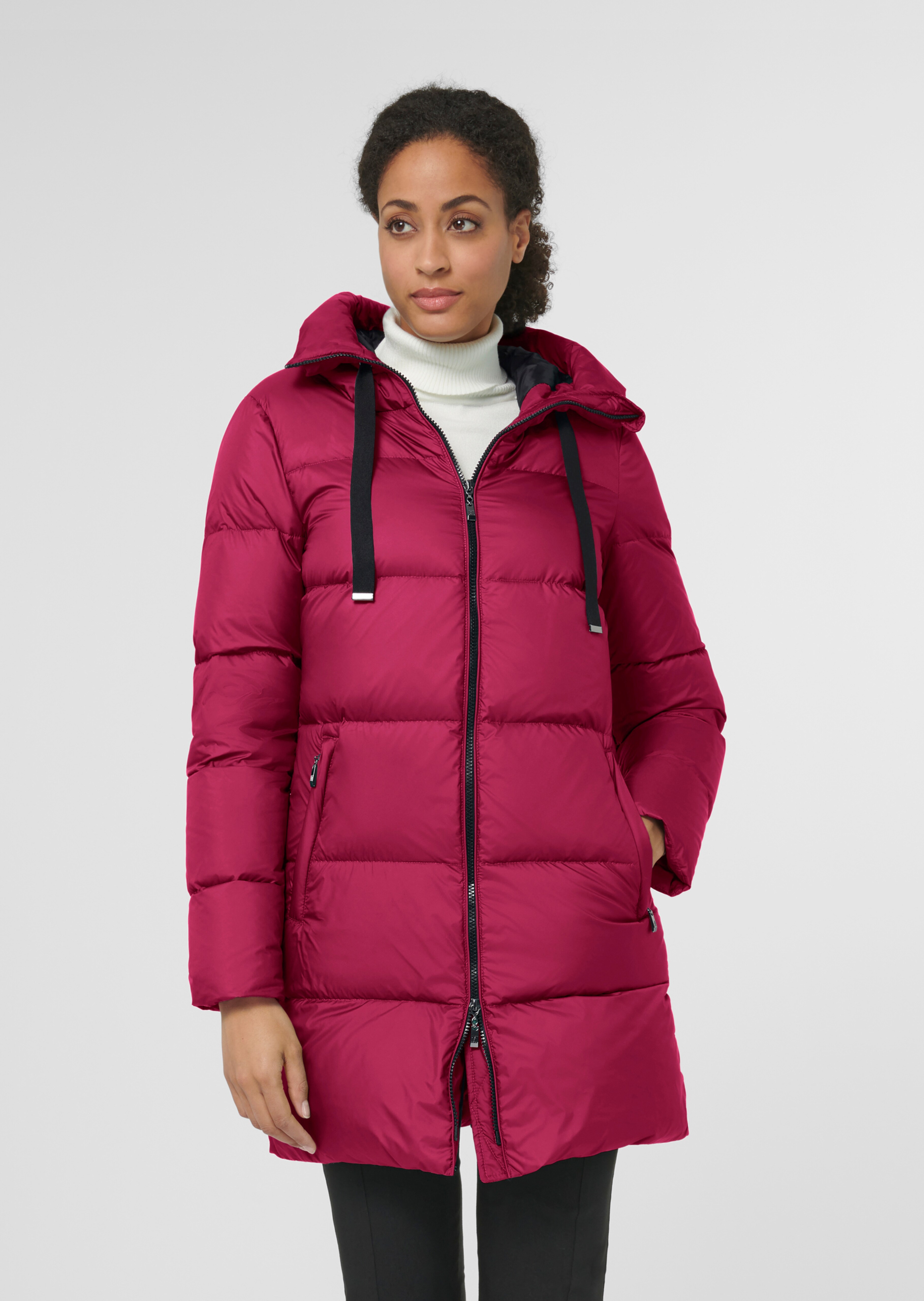 Lange Daunenjacke