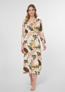Nachtkleid mit Blätterprint und Raff-Effekt thumbnail 1