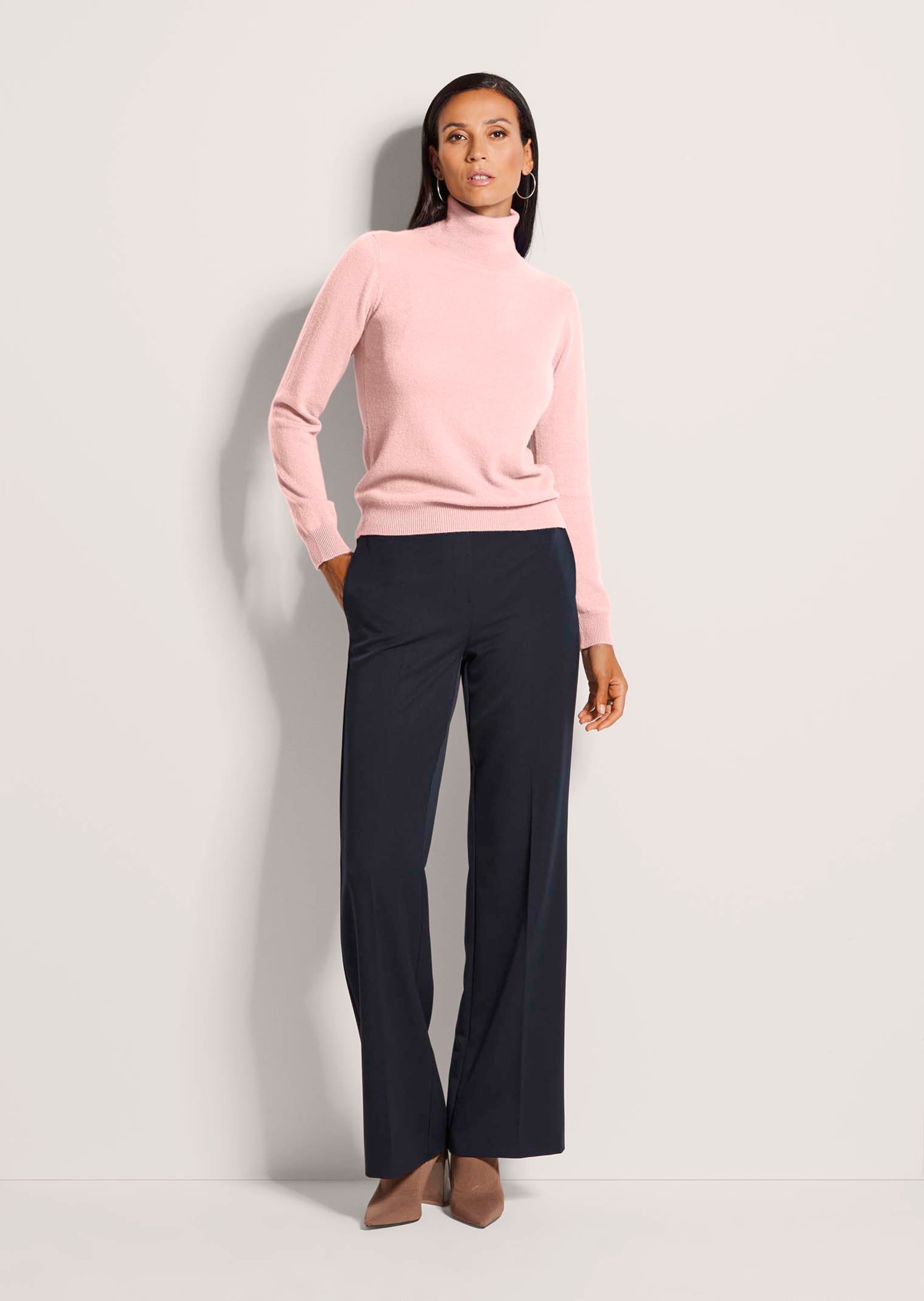 Pull en cachemire à col roulé