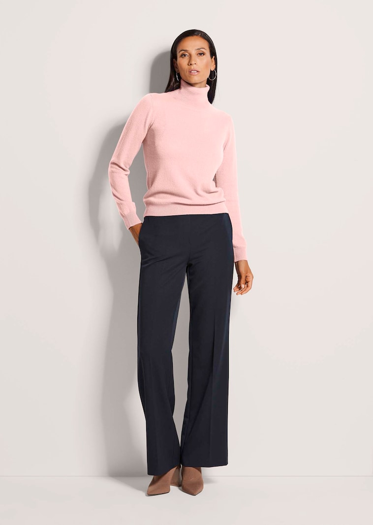 Kaschmirpullover mit Rollkragen