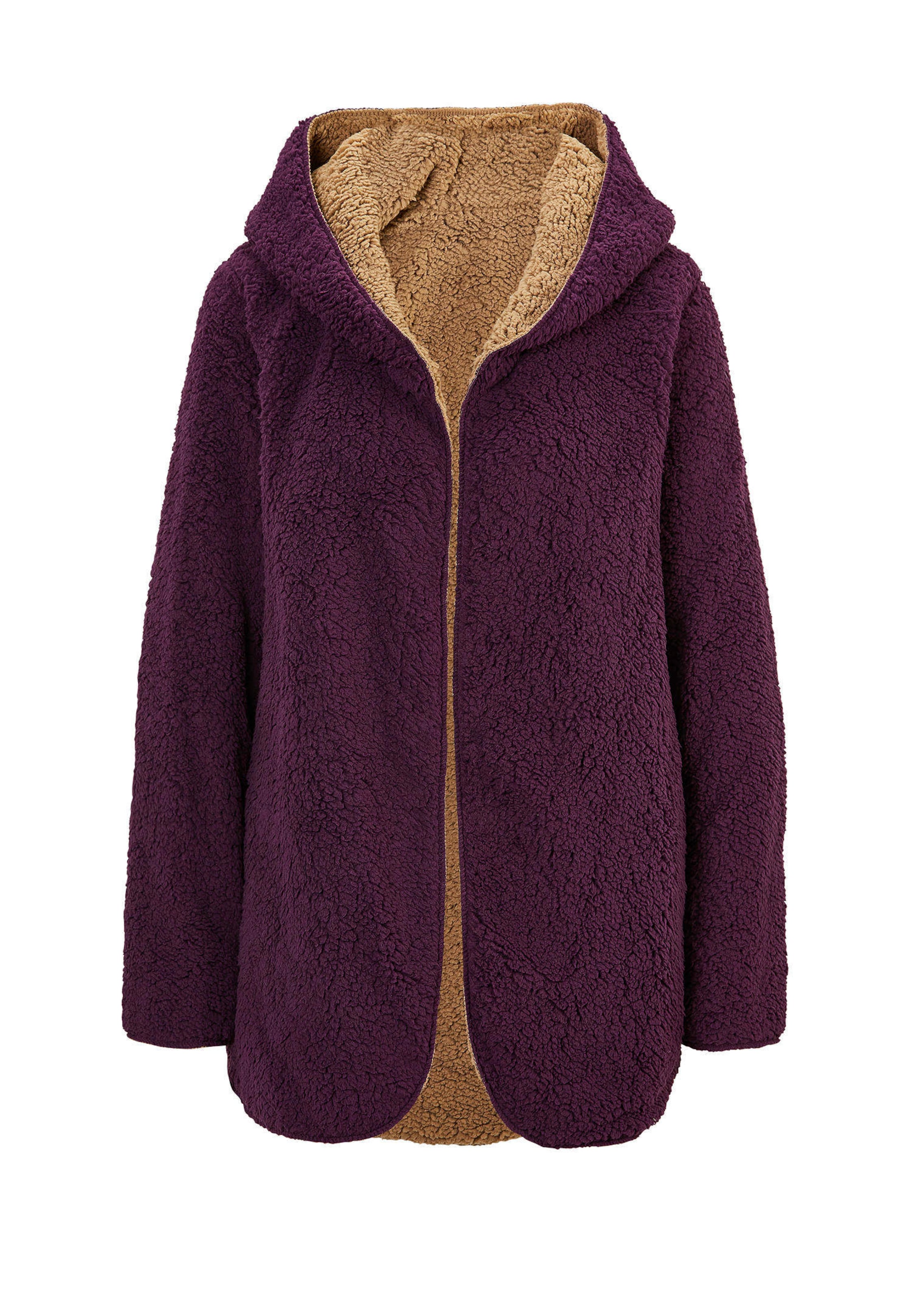 Veste réversible, aspect peluche