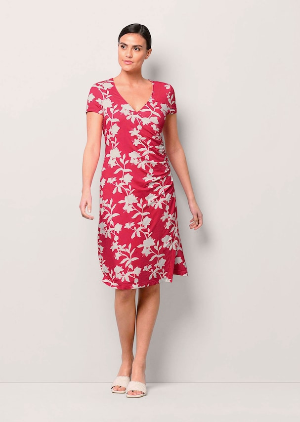 Jerseykleid mit Raffung 1