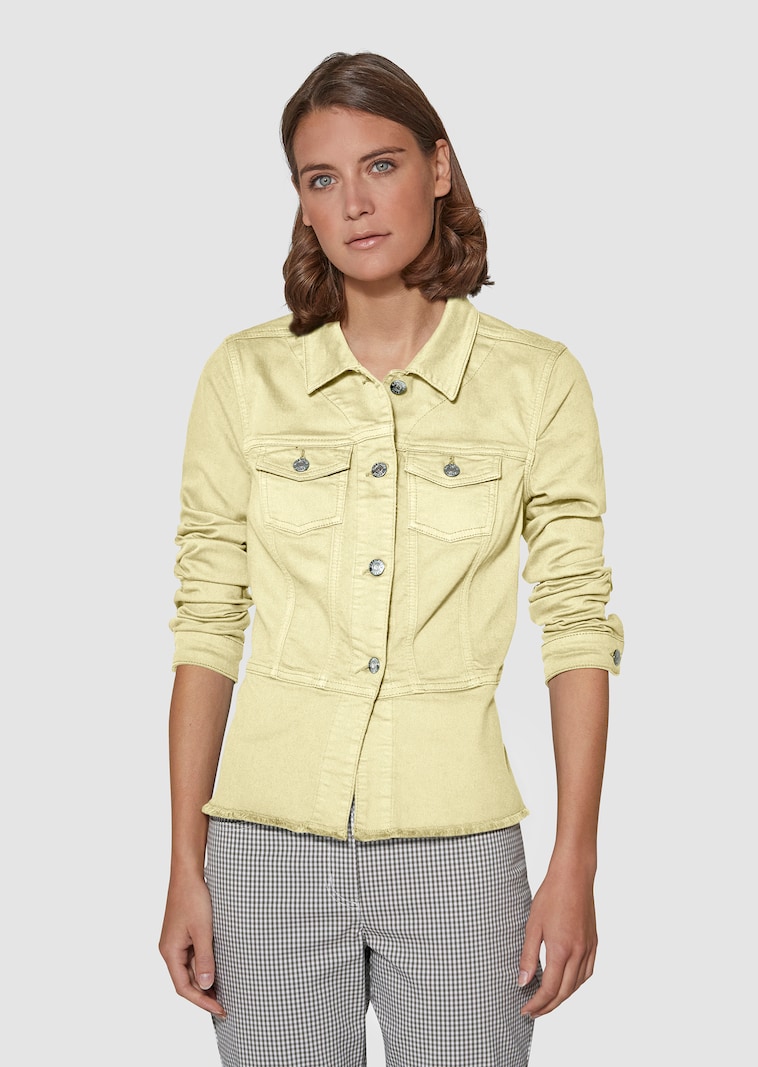Jeansjacke mit Schößchen