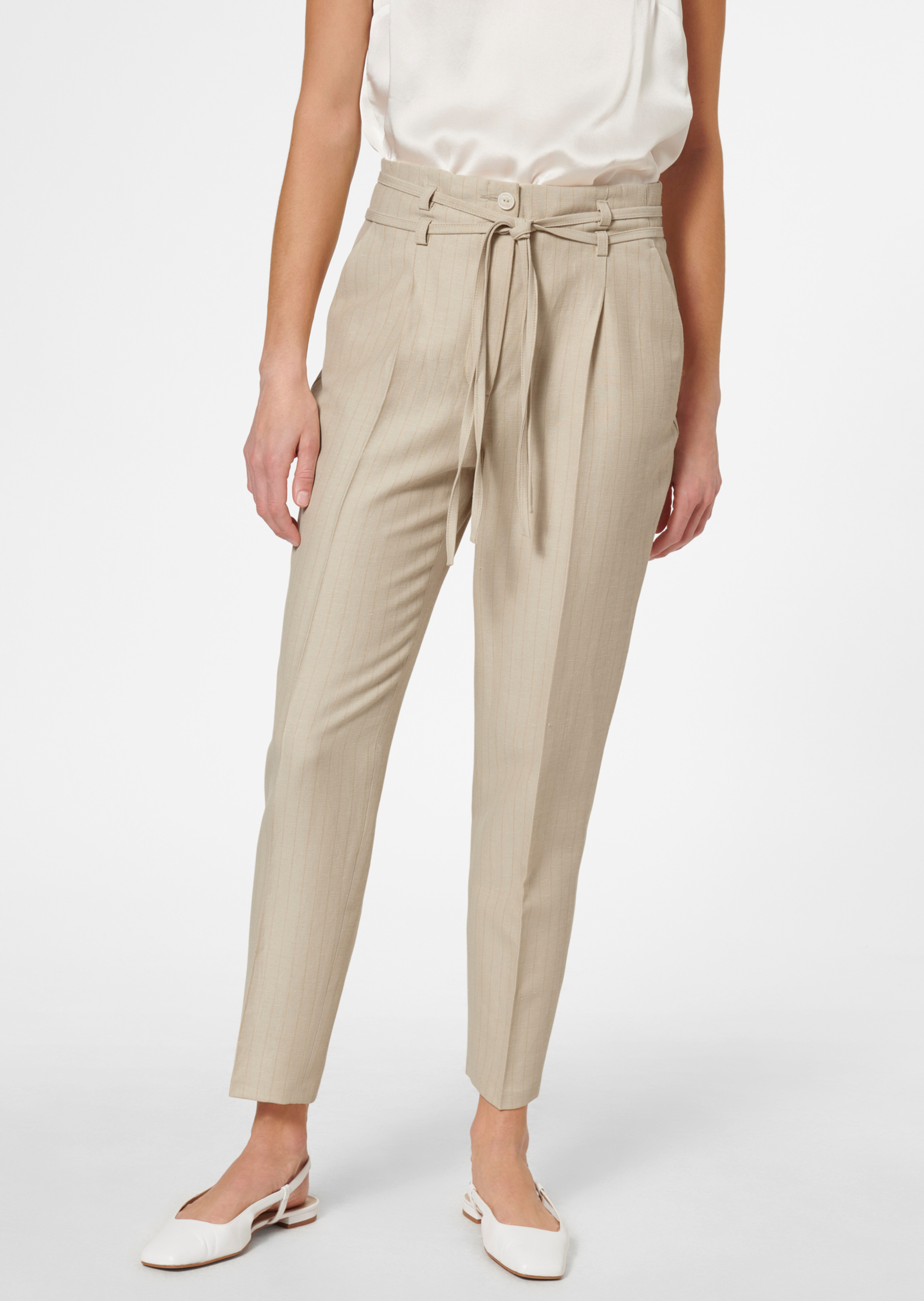 Nadelstreifen-Hose im Highwaist-Style