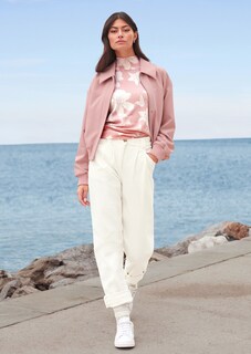 Kurz-Blouson mit Reißverschluss und Strickbündchen. thumbnail 7