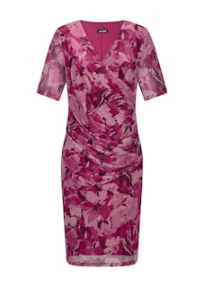 Mesh-Kleid in Wickeloptik thumbnail 6