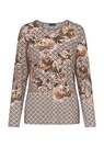 Comfortabel shirt van jersey met gouden accenten thumbnail 6