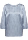Modische Satinbluse mit brillanten Alloverdruck thumbnail 2