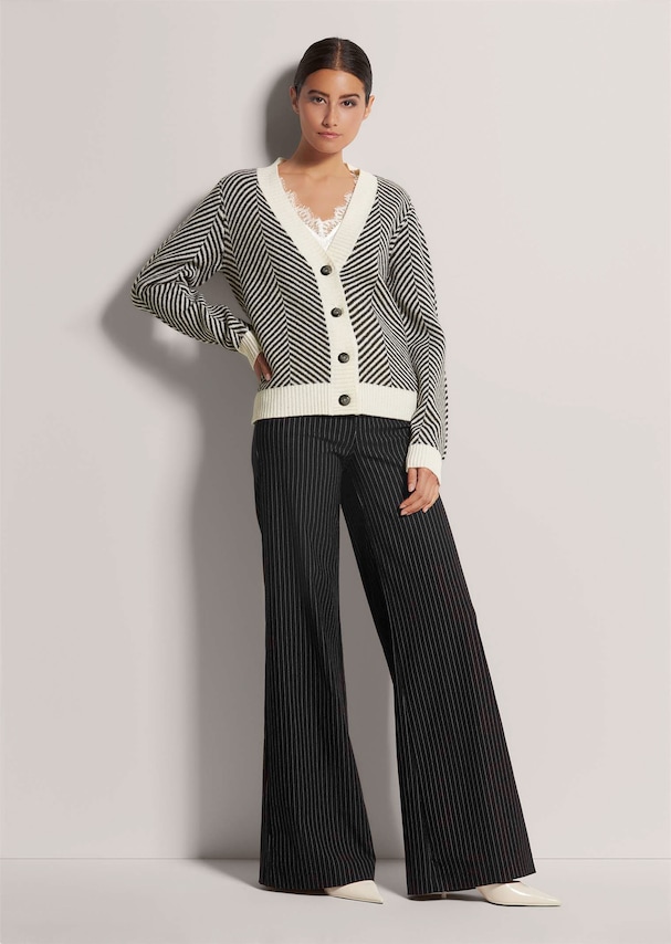 Strickjacke mit Jacquard-Muster 1