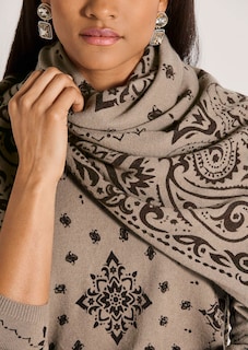 Kaschmirschal mit Paisleyprint thumbnail 5