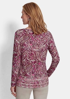 T-shirt à manches longues en jersey de viscose thumbnail 3