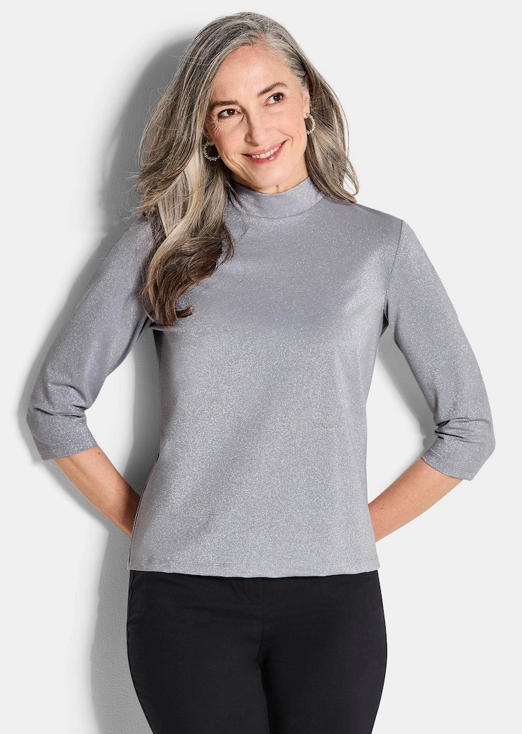 T-shirt en jersey de viscose brillant