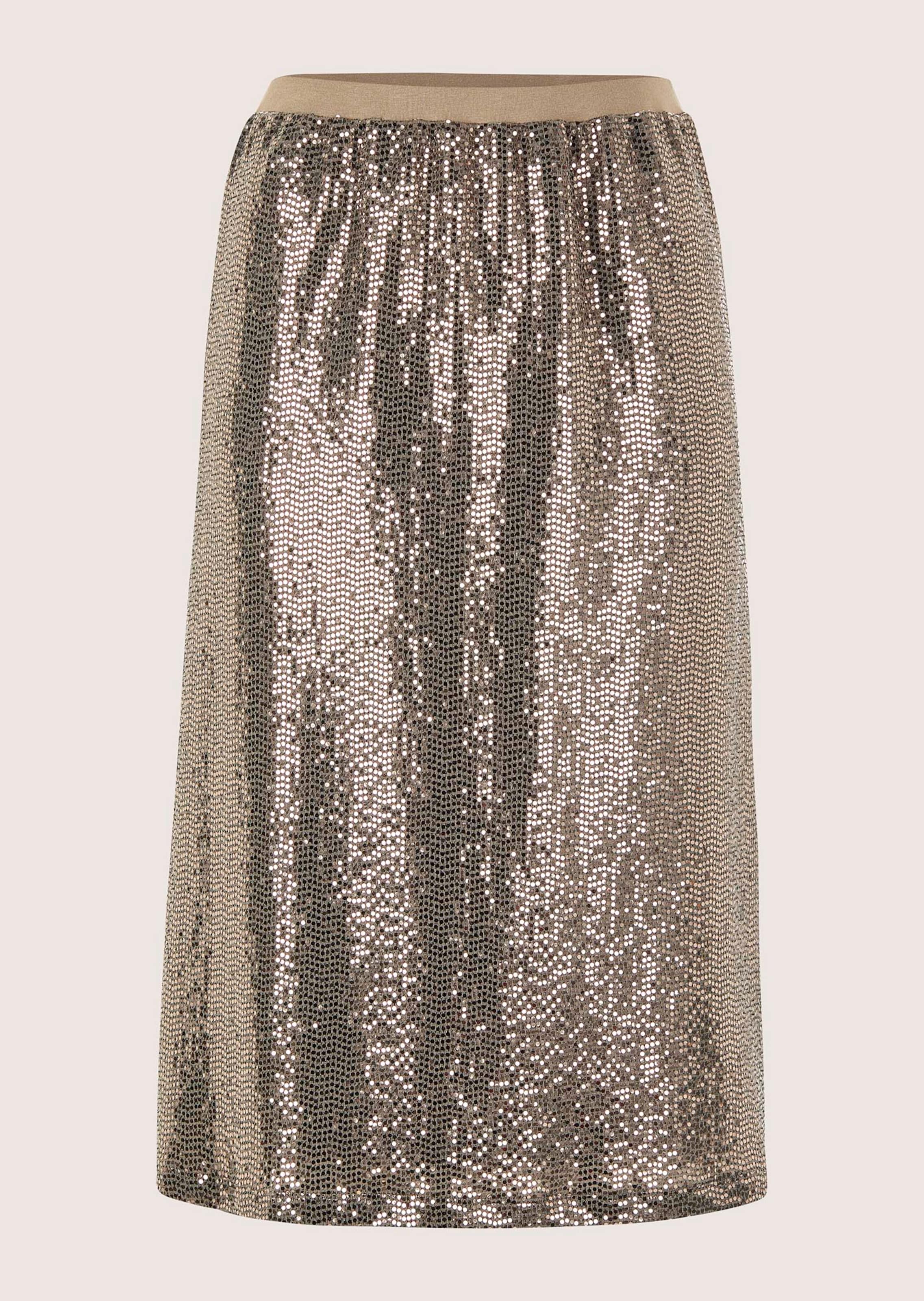 Jerseyrock mit glitzerndem Print