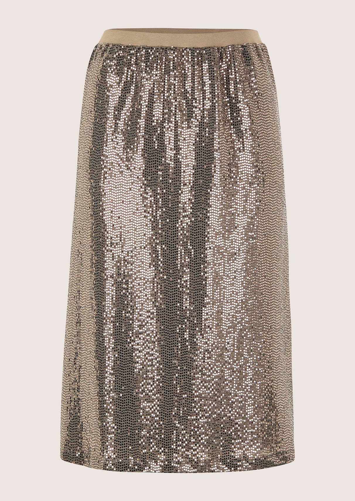 Jerseyrock mit glitzerndem Print