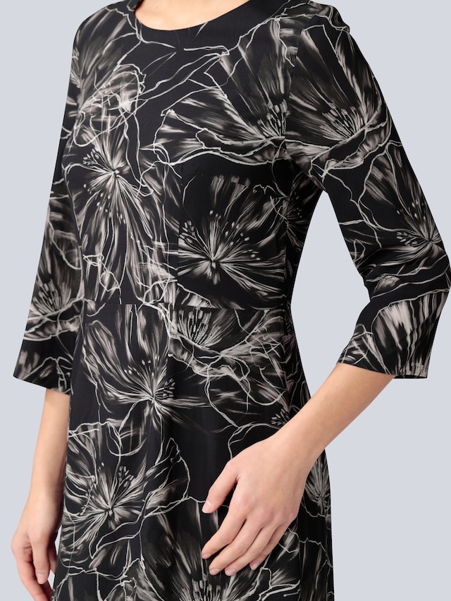 Kleid mit floralem Druck 1