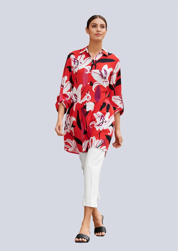 Bluse mit Hemdkragen 1