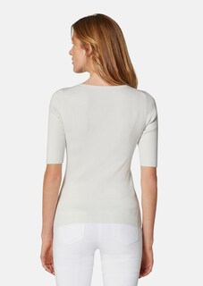 Ribbed knit jumper with short sleeves thumbnail 3