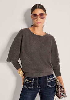 Kaschmirpullover mit Fledermausärmeln thumbnail 4