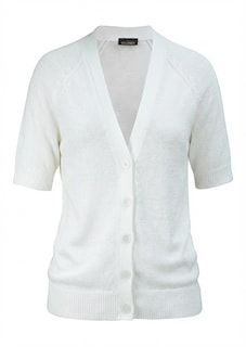 Strickjacke aus kühlem Bändchengarn thumbnail 6