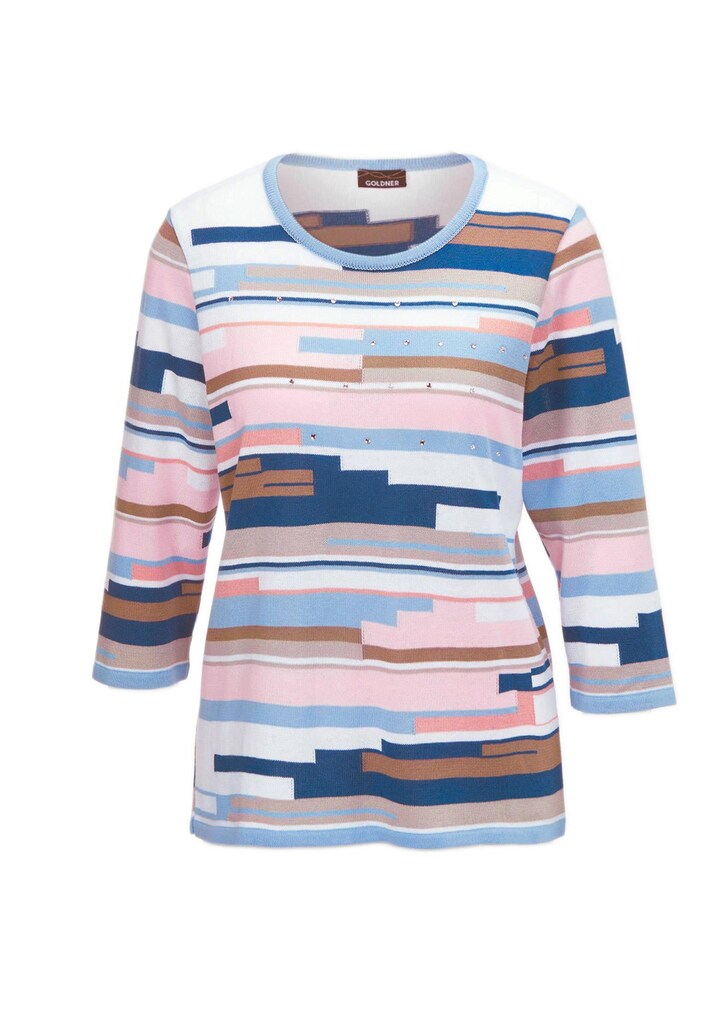 Weicher Pullover mit hochwertiger Intarsie