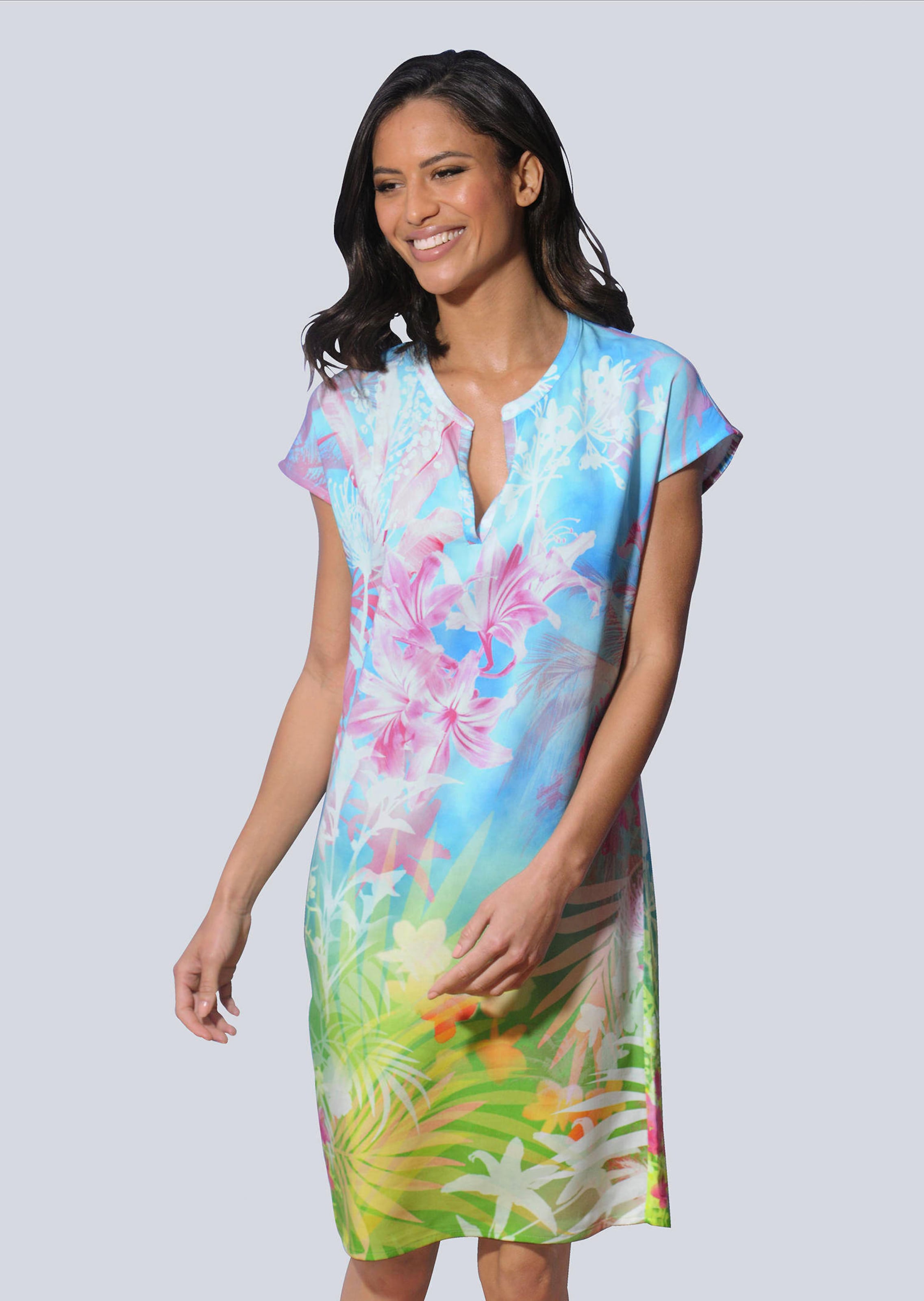 Kleid in sommerlichem Farbmix