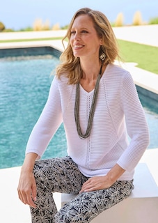 Pull avec détails en tricot thumbnail 1