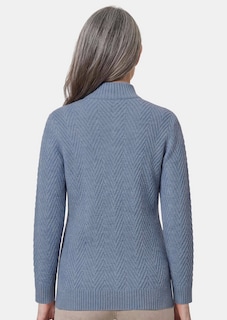 Tricot pullover met troyerkraag thumbnail 3