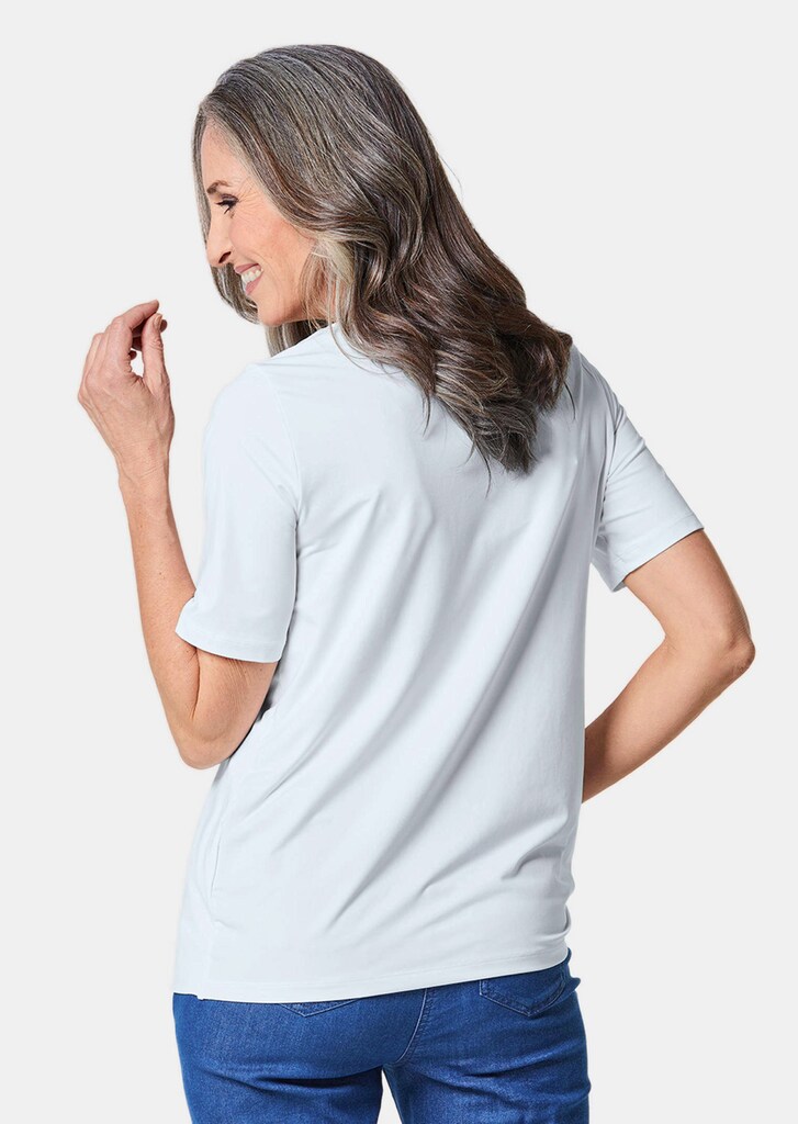 Chemise Femme Longue En Coton-lin - Coupe Tunique élégante - Manches Longues - Coloris Blanc Et Bleu Marine - Taille Grande Disponible