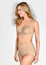 Soutien-gorge sans armature en coton et dentelle thumbnail 3