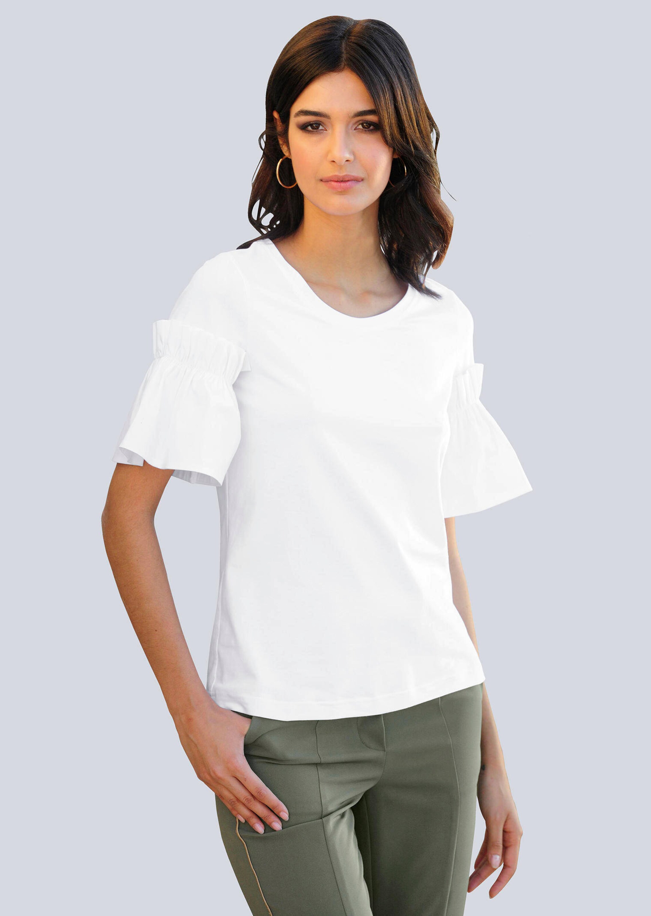 Shirt mit angesetztem Webärmel 4