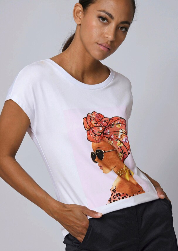 Shirt mit modischem Druck im Vorderteil 3