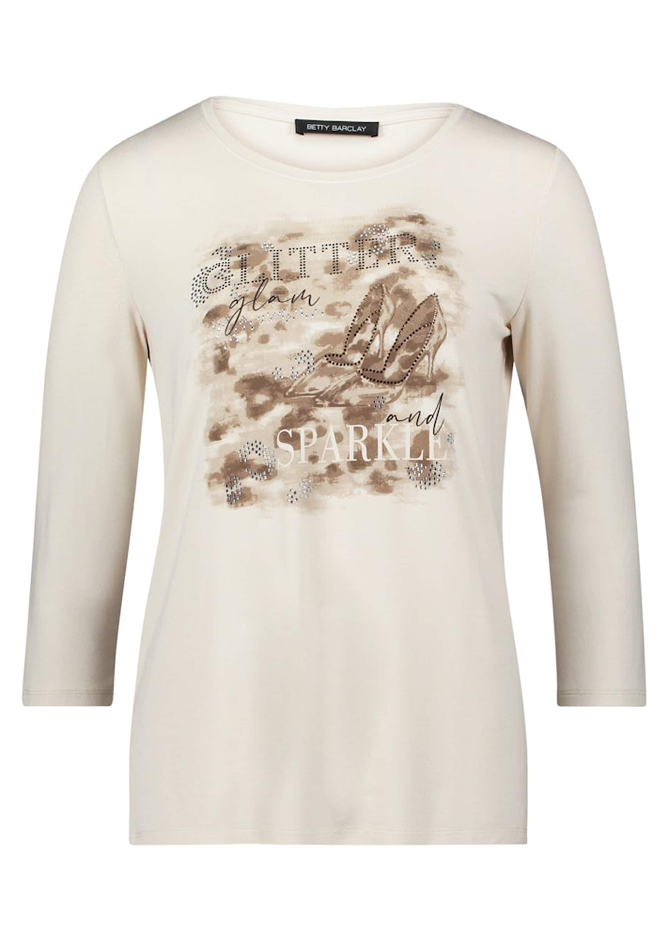 Jersey-Shirt mit Glitzersteinen