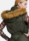 Lange Daunenjacke mit Webpelz thumbnail 5