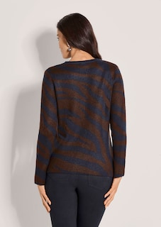 Pullover mit modischem Zebra-Muster thumbnail 3
