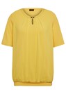 Figurumspielendes Blusenshirt im Material-Mix thumbnail 2