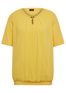 Figurumspielendes Blusenshirt im Material-Mix thumbnail 2