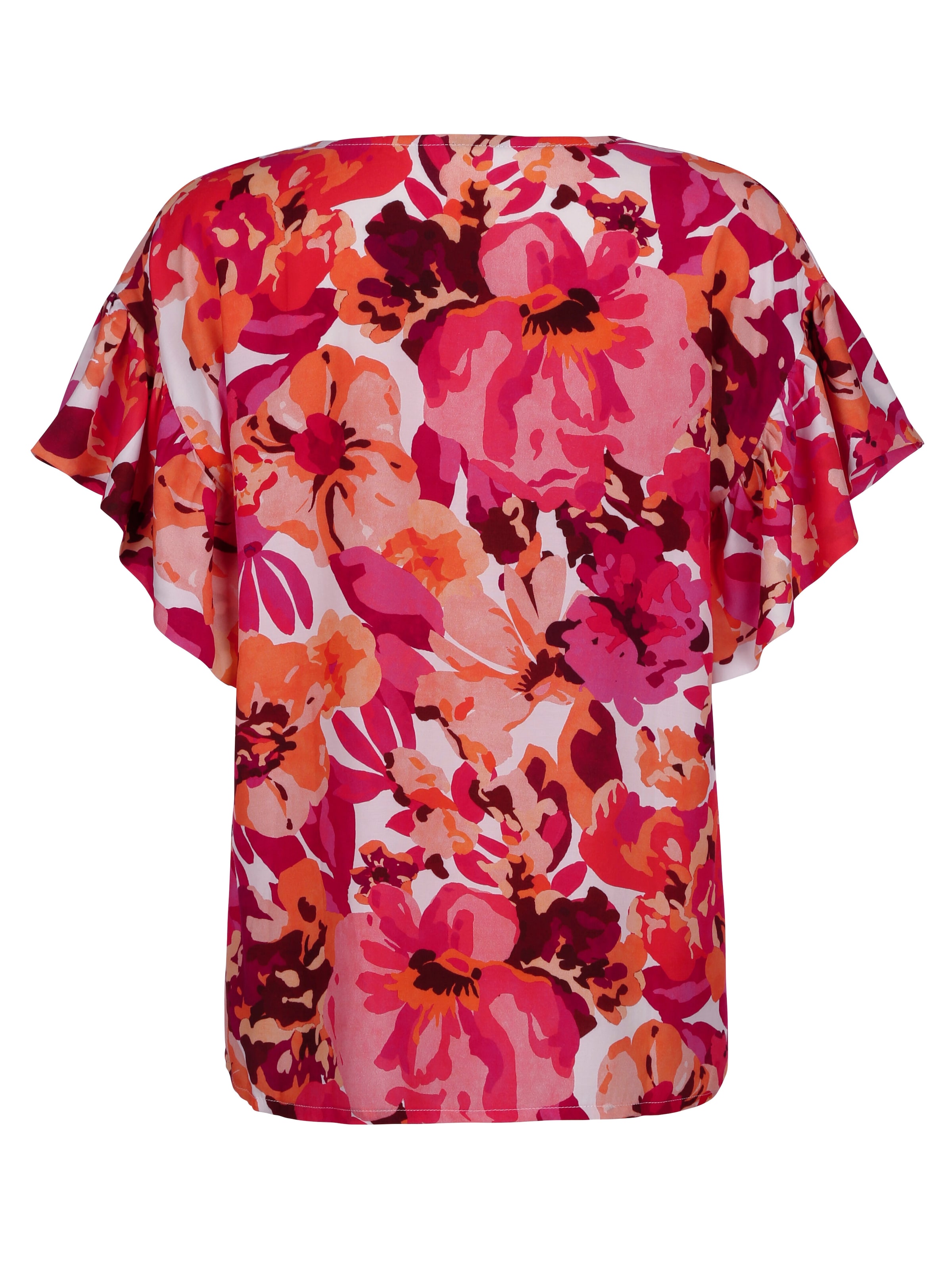 Bluse mit Volant am Ärmel