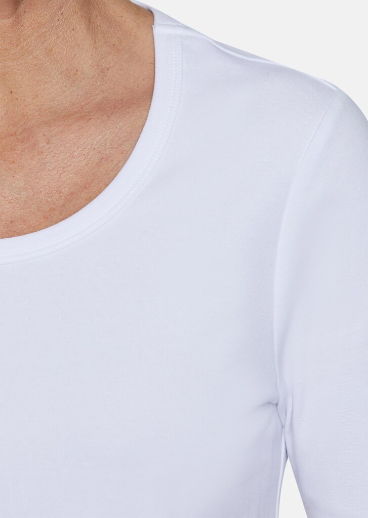 Edel-T-Shirt mit Rundhalsausschnitt
