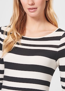 Striped shirt with boat neckline thumbnail 5